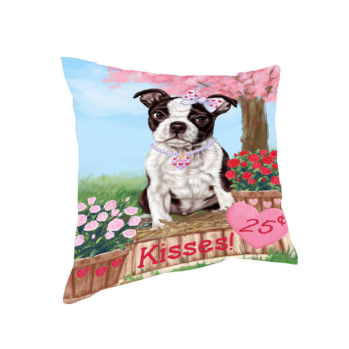 Rosie 25 Cent Kisses Boston Terrier Dog Pillow PIL78072