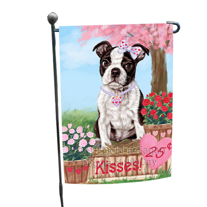 Rosie 25 Cent Kisses Boston Terrier Dog Garden Flag GFLG56493