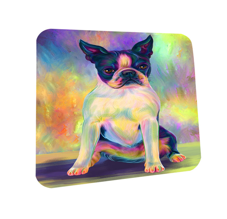 Paradise Wave Boston Terrier Dog Coasters Set of 4 CST56020