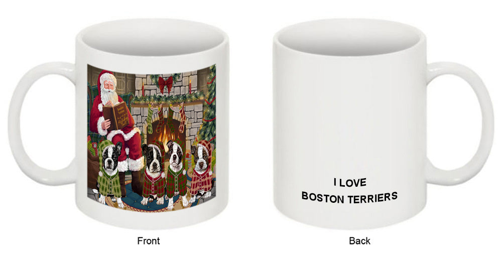 Christmas Cozy Holiday Tails Boston Terriers Dog Coffee Mug MUG50505