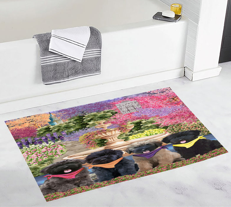 Bouviers des Flandres Bath Mat: Explore a Variety of Designs, Custom, Personalized, Anti-Slip Bathroom Rug Mats, Gift for Dog and Pet Lovers