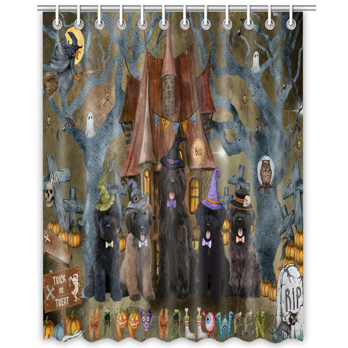 Bouviers des Flandres Shower Curtain, Custom Bathtub Curtains with Hooks for Bathroom, Explore a Variety of Designs, Personalized, Gift for Pet and Dog Lovers