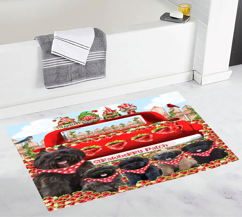 Bouviers des Flandres Custom Bath Mat, Explore a Variety of Personalized Designs, Anti-Slip Bathroom Pet Rug Mats, Dog Lover's Gifts