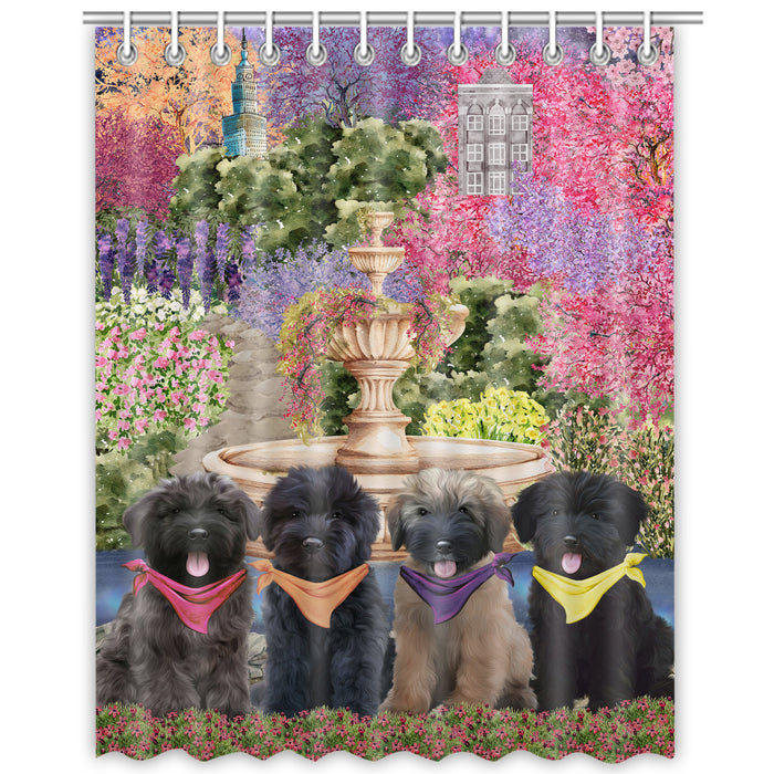 Bouviers des Flandres Shower Curtain: Explore a Variety of Designs, Personalized, Custom, Waterproof Bathtub Curtains for Bathroom Decor with Hooks, Pet Gift for Dog Lovers