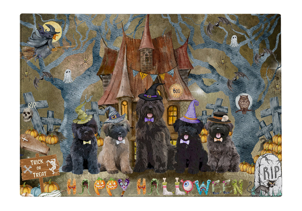 Bouviers des Flandres Cutting Board: Explore a Variety of Designs, Personalized, Custom, Kitchen Tempered Glass Scratch and Stain Resistant, Halloween Gift for Pet and Dog Lovers