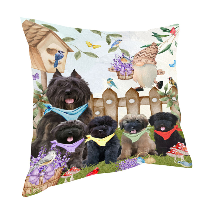 Bouviers des Flandres Throw Pillow: Explore a Variety of Designs, Cushion Pillows for Sofa Couch Bed, Personalized, Custom, Dog Lover's Gifts