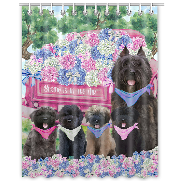 Bouviers des Flandres Shower Curtain: Explore a Variety of Designs, Bathtub Curtains for Bathroom Decor with Hooks, Custom, Personalized, Dog Gift for Pet Lovers