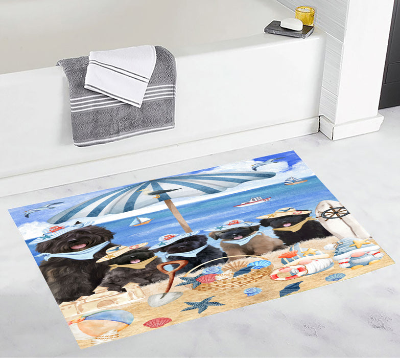 Bouviers des Flandres Bath Mat: Explore a Variety of Designs, Custom, Personalized, Anti-Slip Bathroom Rug Mats, Gift for Dog and Pet Lovers