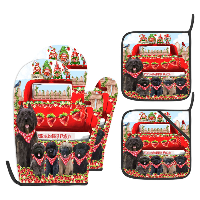 Bouviers Des Flandres Oven Mitts and Pot Holder, Explore a Variety of Designs, Custom, Kitchen Gloves for Cooking with Potholders, Personalized, Dog and Pet Lovers Gift