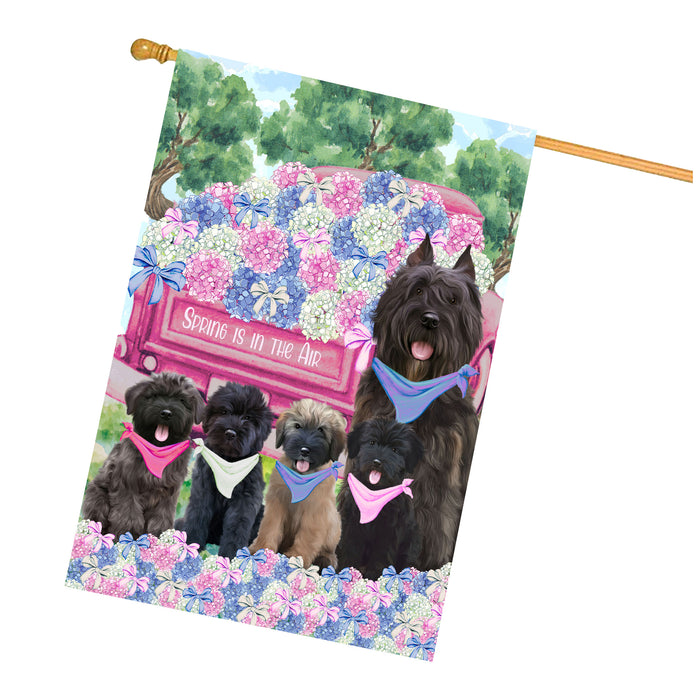 Bouviers des Flandres Dogs House Flag: Explore a Variety of Personalized Designs, Double-Sided, Weather Resistant, Custom, Home Outside Yard Decor for Dog and Pet Lovers