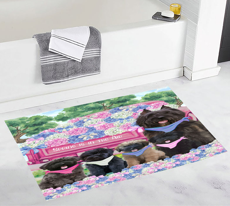 Bouviers des Flandres Personalized Bath Mat, Explore a Variety of Custom Designs, Anti-Slip Bathroom Rug Mats, Pet and Dog Lovers Gift