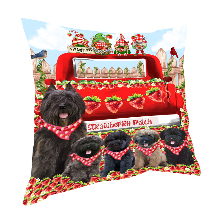 Bouviers des Flandres Pillow: Cushion for Sofa Couch Bed Throw Pillows, Personalized, Explore a Variety of Designs, Custom, Pet and Dog Lovers Gift