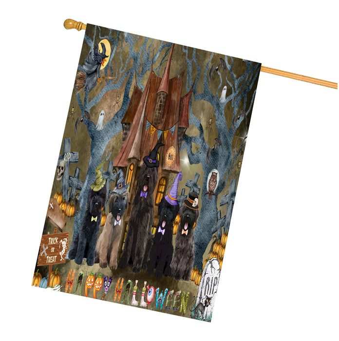 Bouviers des Flandres Dogs House Flag: Explore a Variety of Designs, Personalized, Custom, Weather Resistant, Double-Sided, Home Outside Halloween Yard Decor for Dog and Pet Lovers