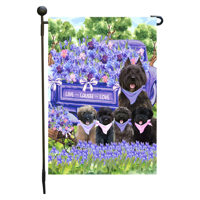 Bouviers des Flandres Dogs Garden Flag for Dog and Pet Lovers, Explore a Variety of Designs, Custom, Personalized, Weather Resistant, Double-Sided, Outdoor Garden Yard Decoration
