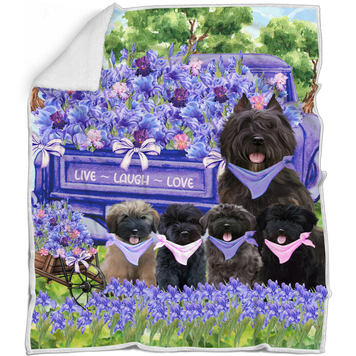 Bouviers des Flandres Blanket: Explore a Variety of Designs, Cozy Sherpa, Fleece and Woven, Custom, Personalized, Gift for Dog and Pet Lovers
