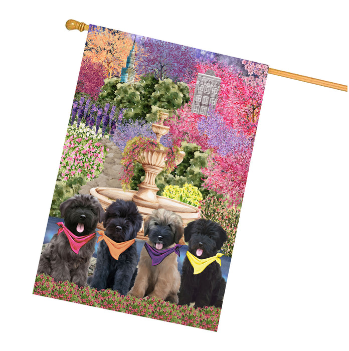 Bouviers des Flandres Dogs House Flag: Explore a Variety of Designs, Weather Resistant, Double-Sided, Custom, Personalized, Home Outdoor Yard Decor for Dog and Pet Lovers