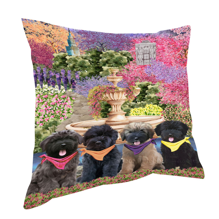 Bouviers des Flandres Pillow: Cushion for Sofa Couch Bed Throw Pillows, Personalized, Explore a Variety of Designs, Custom, Pet and Dog Lovers Gift
