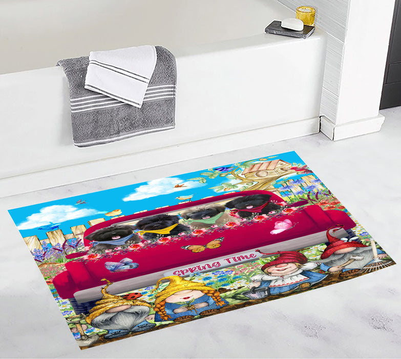 Bouviers des Flandres Personalized Bath Mat, Explore a Variety of Custom Designs, Anti-Slip Bathroom Rug Mats, Pet and Dog Lovers Gift