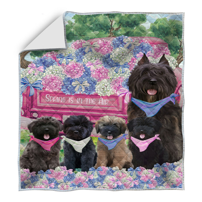 Bouviers des Flandres Quilt: Explore a Variety of Designs, Halloween Bedding Coverlet Quilted, Personalized, Custom, Dog Gift for Pet Lovers