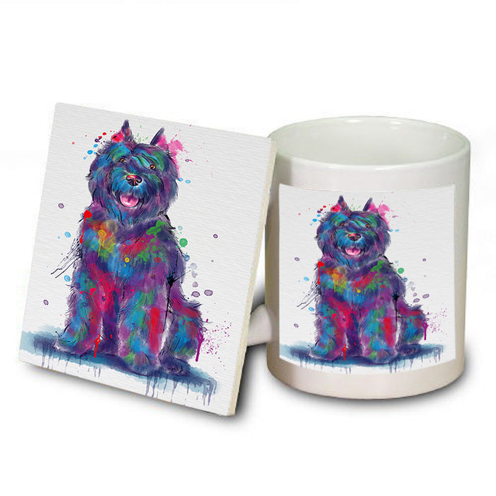 Watercolor Bouviers Des Flandres Dog Mug and Coaster Set MUC57535