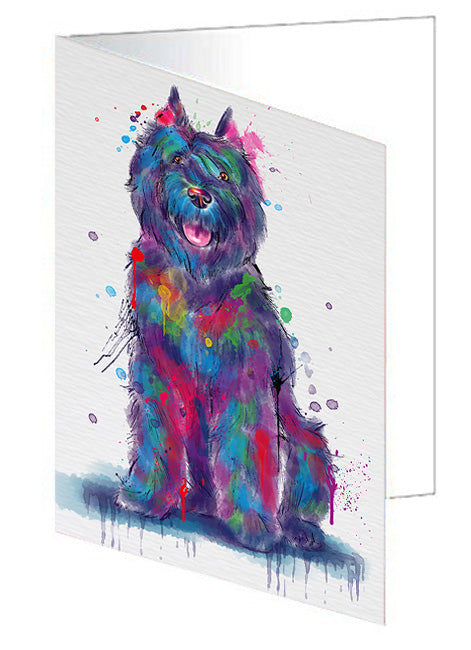 Watercolor Bouviers Des Flandres Dog Handmade Artwork Assorted Pets Greeting Cards and Note Cards with Envelopes for All Occasions and Holiday Seasons GCD79943