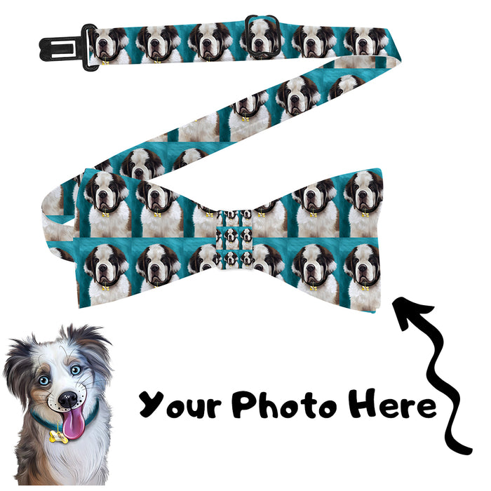 Add Your PERSONALIZED PET Painting Portrait Photo on Bow Tie