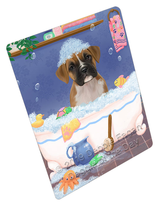 Rub A Dub Dog In A Tub Boxer Dog Refrigerator / Dishwasher Magnet RMAG108900