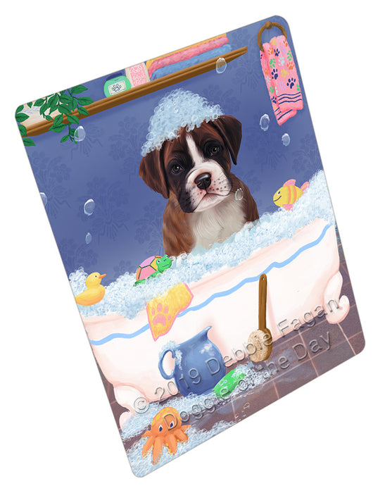 Rub A Dub Dog In A Tub Boxer Dog Refrigerator / Dishwasher Magnet RMAG108906