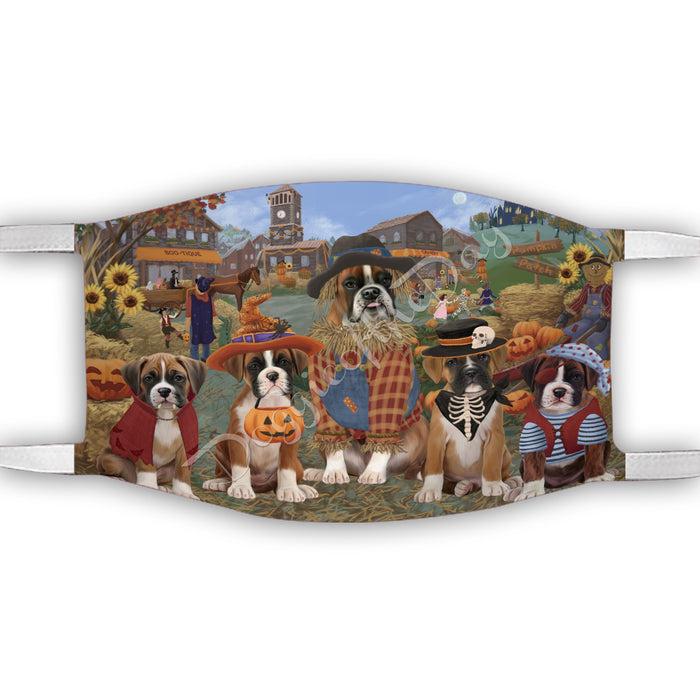 Halloween 'Round Town Boxer Dogs Face Mask FM49936