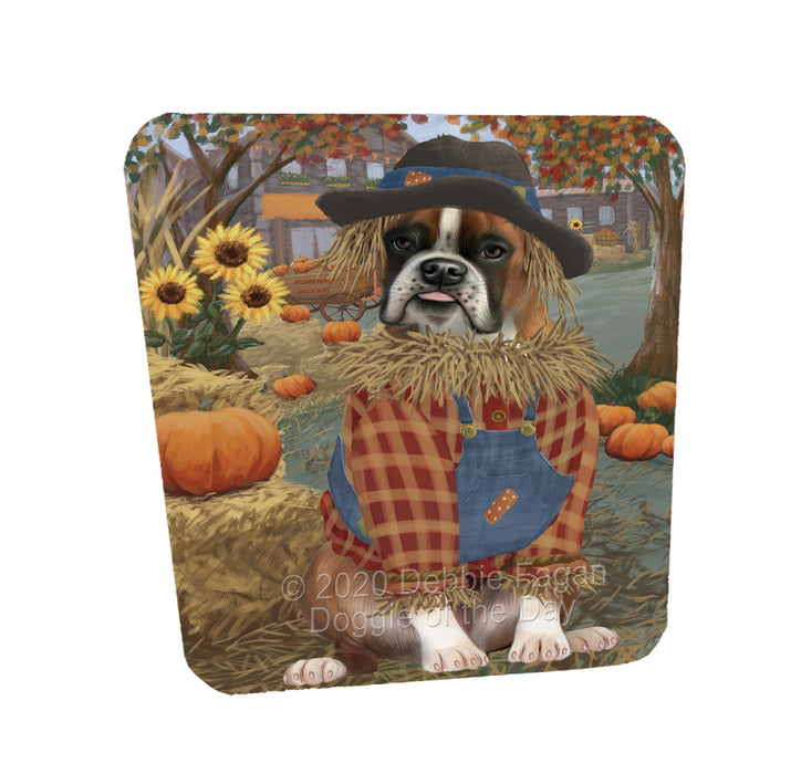 Halloween 'Round Town Boxer Copy Dogs Coasters Set of 4 CSTA57846