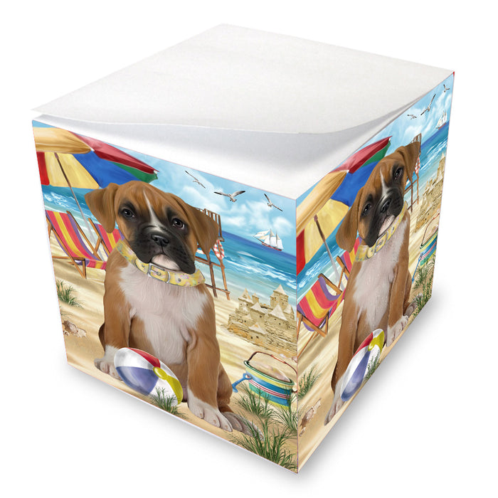 Pet Friendly Beach Boxer Dog Note Cube NOC-DOTD-A57172