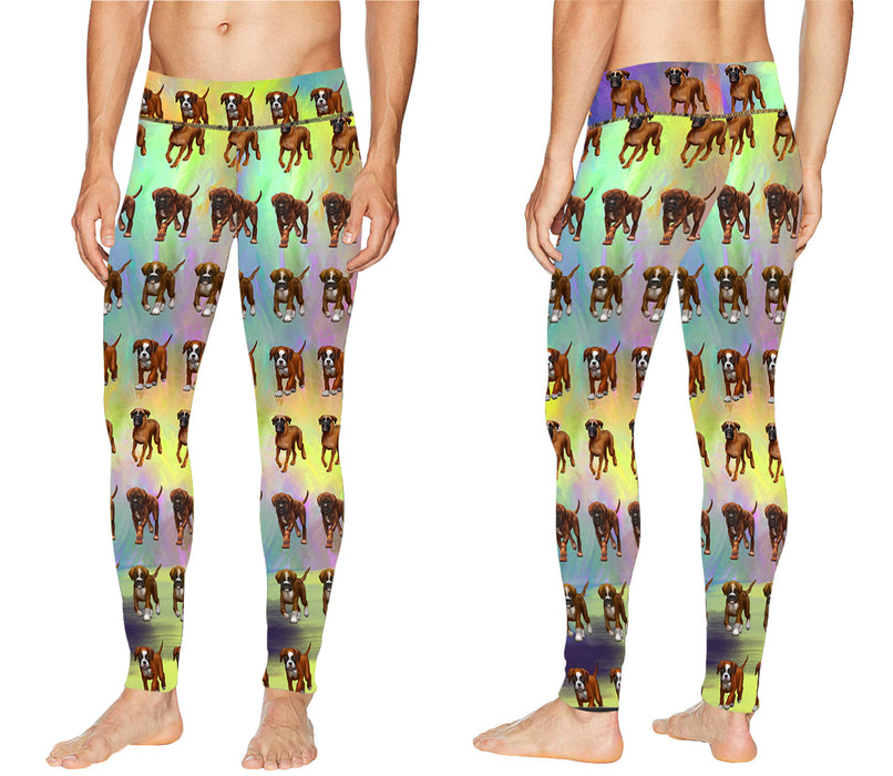 Paradise Wave Boxer Dogs All Over Print Meggings