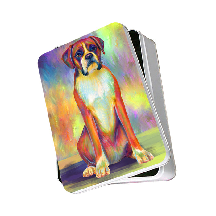 Paradise Wave Boxer Dog Photo Storage Tin PITN56006