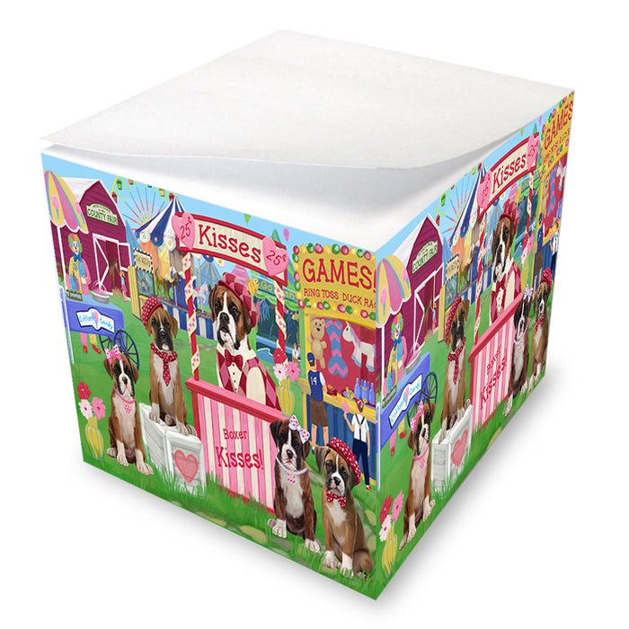 Carnival Kissing Booth Boxers Dog Note Cube NOC53971