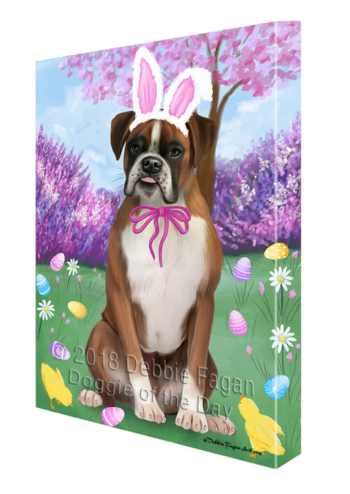 Boxer Dog Easter Holiday Canvas Wall Art CVS57189