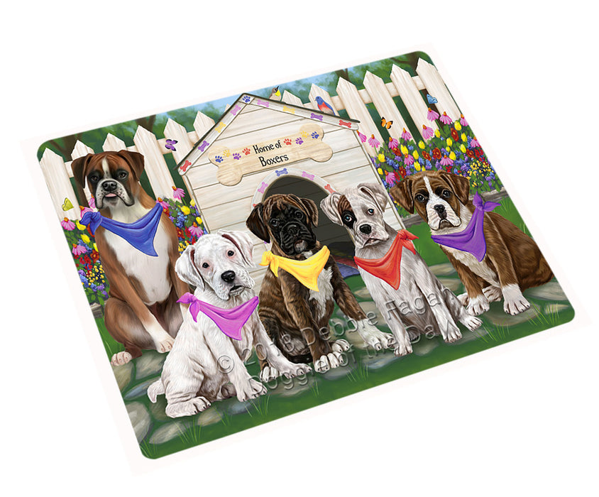 Spring Dog House Boxers Dog Magnet Mini (3.5" x 2") MAG53295