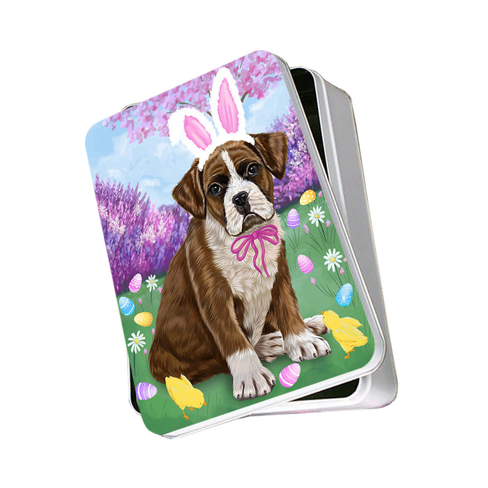 Boxer Dog Easter Holiday Photo Storage Tin PITN49066
