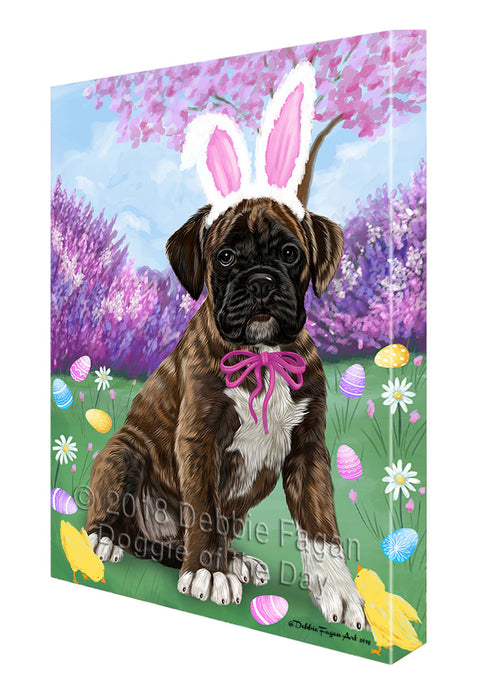 Boxer Dog Easter Holiday Canvas Wall Art CVS57216