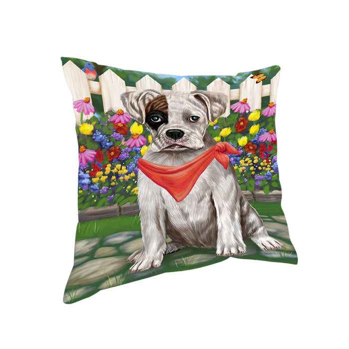 Spring Floral Boxer Dog Pillow PIL55100