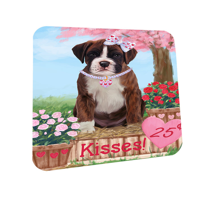 Rosie 25 Cent Kisses Boxer Dog Coasters Set of 4 CST55906