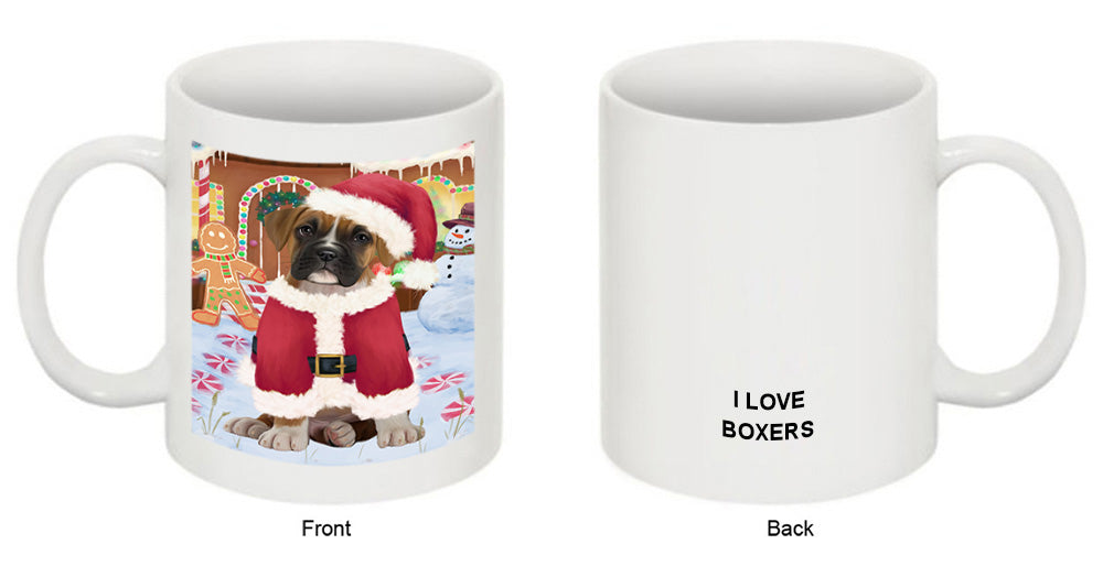 Christmas Gingerbread House Candyfest Boxer Dog Coffee Mug MUG51608