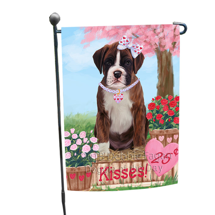 Rosie 25 Cent Kisses Boxer Dog Garden Flag GFLG56496