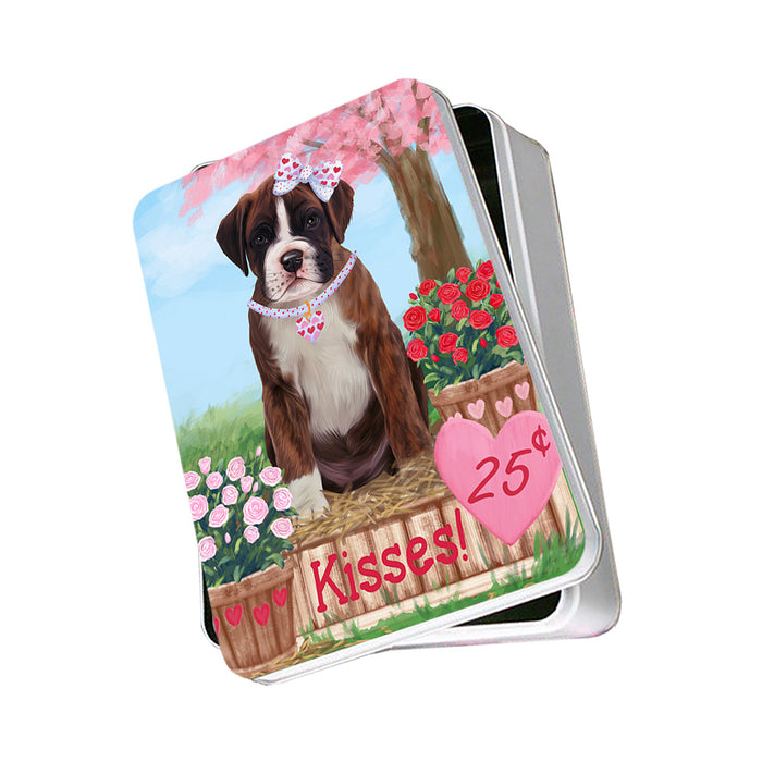 Rosie 25 Cent Kisses Boxer Dog Photo Storage Tin PITN55891