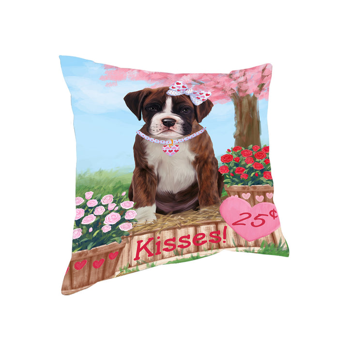 Rosie 25 Cent Kisses Boxer Dog Pillow PIL78084