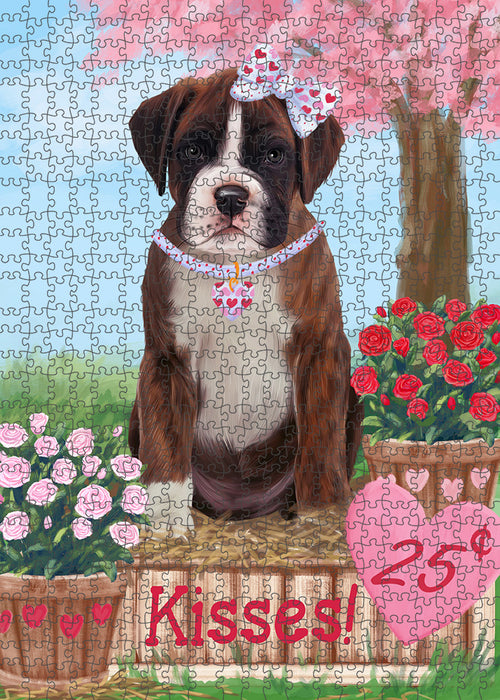 Rosie 25 Cent Kisses Boxer Dog Puzzle with Photo Tin PUZL91996