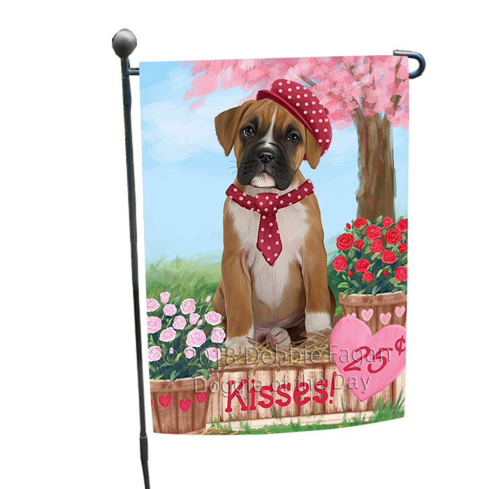 Rosie 25 Cent Kisses Boxer Dog Garden Flag GFLG56497