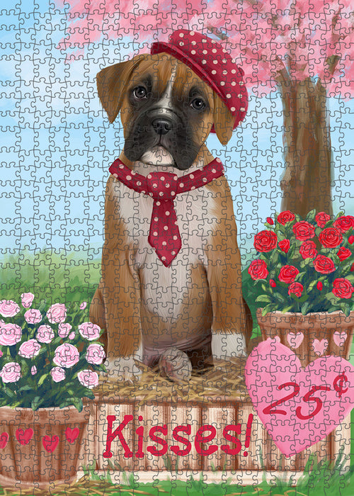 Rosie 25 Cent Kisses Boxer Dog Puzzle with Photo Tin PUZL92000