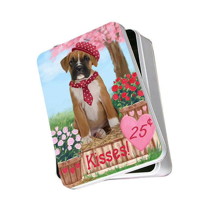 Rosie 25 Cent Kisses Boxer Dog Photo Storage Tin PITN55892