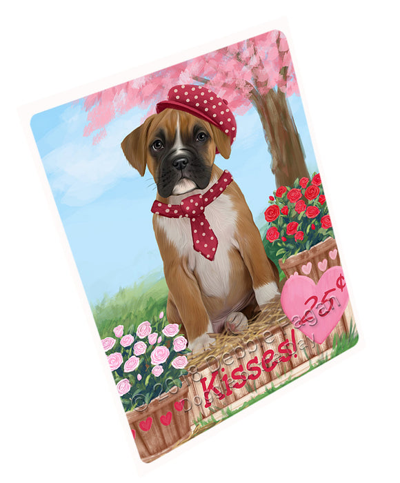 Rosie 25 Cent Kisses Boxer Dog Large Refrigerator / Dishwasher Magnet RMAG97962
