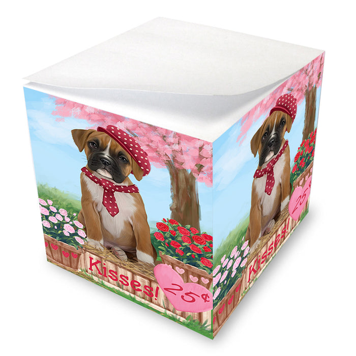 Rosie 25 Cent Kisses Boxer Dog Note Cube NOC54021